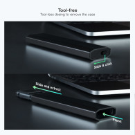 CAJA EXTERNA M.2 NGFF NVMe USB3.1 GEN2 NEGRA TOOQ TQE-2223B