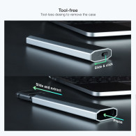 CAJA EXTERNA M.2 NGFF NVMe USB3.1 GEN2 GRIS TOOQ TQE-2223G
