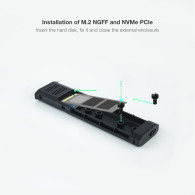 CAJA EXTERNA M.2 NGFF NVMe USB3.1 GEN2 GRIS TOOQ TQE-2223G