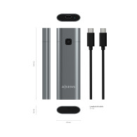 CAJA EXTERNA M.2 NGFF NVMe A USB3.2 GEN2 GRIS AISENS ASM2-021GR