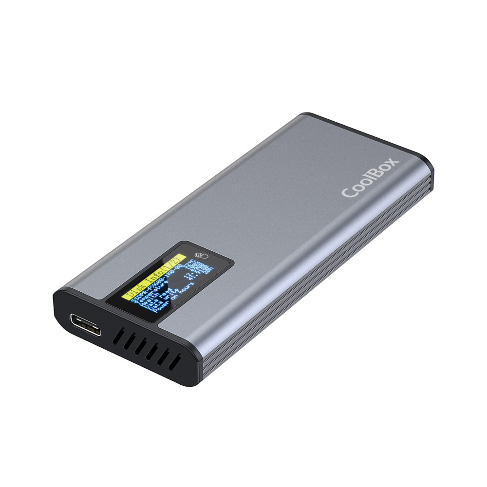 CAJA EXTERNA M.2 NVMe SATA COOLBOX MINICHASE PS32 USB3.2GEN2 COO-MCM-M2F