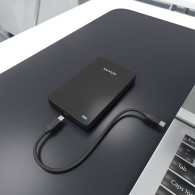 CAJA EXTERNA 2.5 9.5MM SATA A USB-C USB3.1 GEN1 NEGRA AISENS ASE-2542B