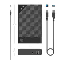 CAJA EXTERNA 3.CAJA5 SATA A USB 3.0USB3.1 GEN1 NEGRA AISENS ASE-3529B