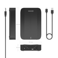 CAJA EXTERNA 3.5 SATA A USB-C USB3.1 GEN1 NEGRA AISENS ASE-3535B