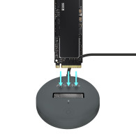 DOCK AISENS USB-C M.2 NGFF SATA NVME A USB3.1 GEN2 GRIS ASUC-M2D014-GR