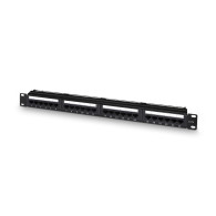 PANEL DE PARCHEO 24 PUERTOS RJ45 CAT.6 UTP 19 1U DUAL IDC AISENS A141-0509