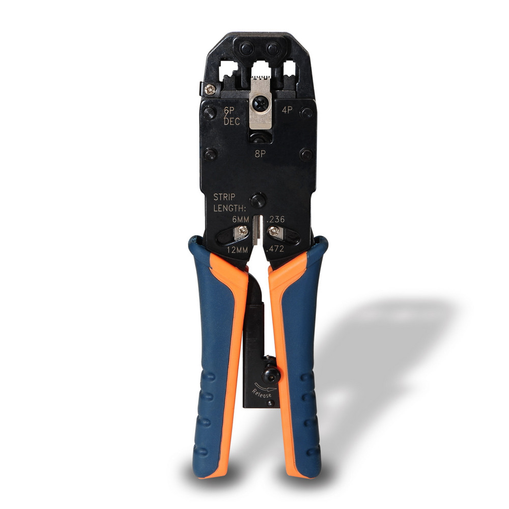 TENAZA METALICA DE CRIMPAR RJ10 RJ11 RJ12 RJ45 CARRACA AISENS A142-0311