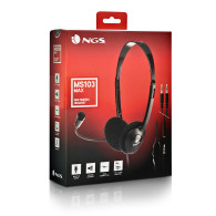 AURICULAR NGS CON MICROFONO MS103MAX NEGRO CVOLUMEN
