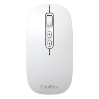RATON COOLBOX INALAMBRICO W02 IA GRIS RECARGABLE TIPO-C MULTIDISPOSITIVO USB