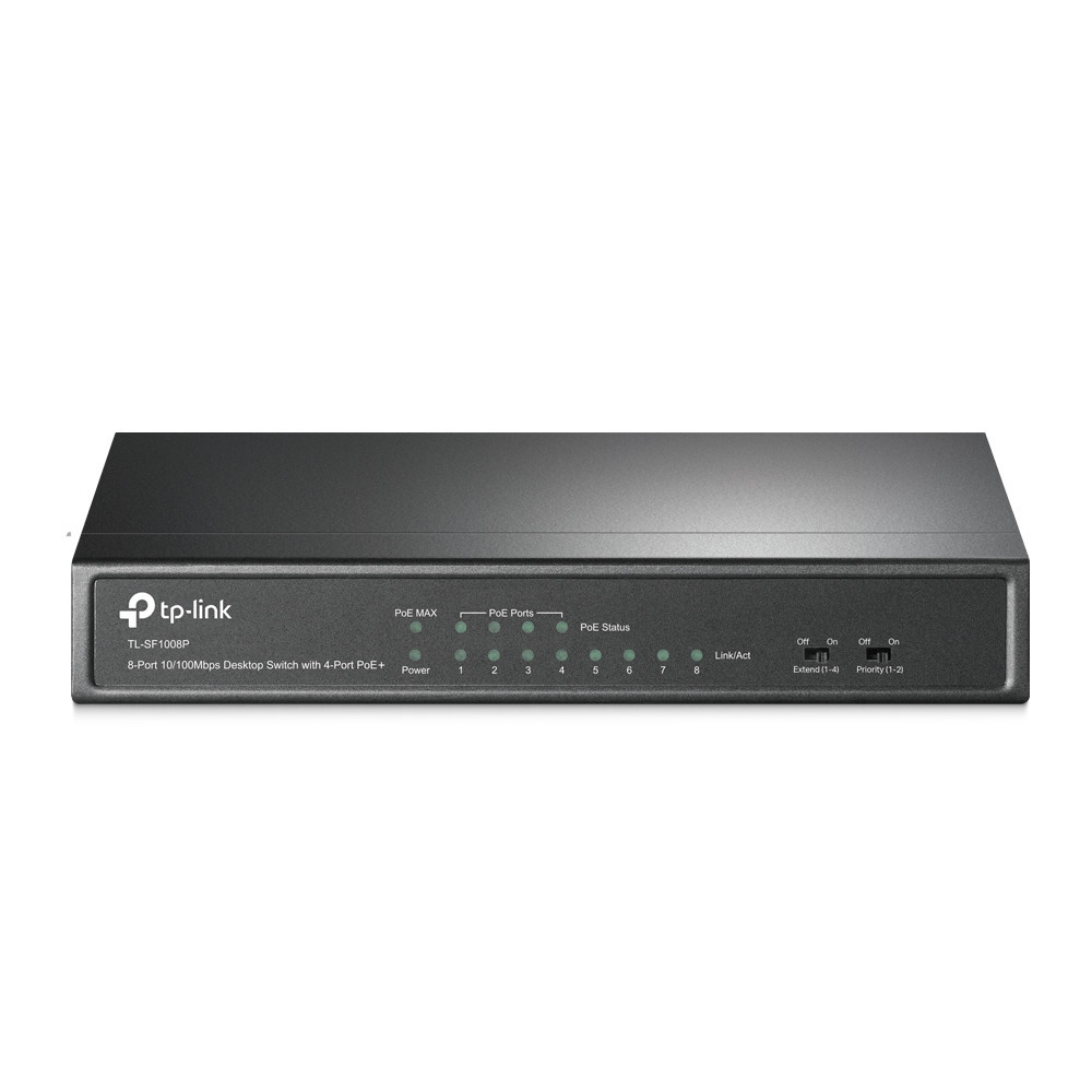 SWITCH TP-LINK 8P 10 100 4P PoE TL-SF1008P
