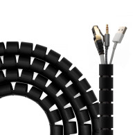 ORGANIZADOR DE CABLE EN ESPIRAL 25MM NEGRO 3.0M AISENS A151-0605