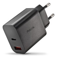 CARGADOR NGS DE PARED ULTRARRAPIDO DE 20W CON 2 PUERTOS USB-C + USB-A