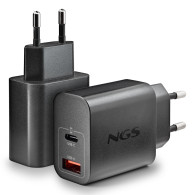 CARGADOR NGS DE PARED ULTRARRAPIDO DE 20W CON 2 PUERTOS USB-C + USB-A