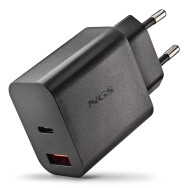 CARGADOR NGS DE PARED ULTRARRAPIDO DE 30W CON 2 PUERTOS USB-C + USB-A