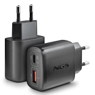 CARGADOR NGS DE PARED ULTRARRAPIDO DE 45W CON 2 PUERTOS USB-C + USB-A