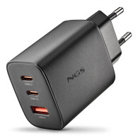 CARGADOR NGS DE PARED ULTRARRAPIDO DE 65W CON 3 PUERTOS 2USB-C + USB-A