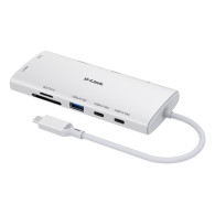 HUB USB-C D-LINK 10-IN-1 USB-C HUB 2XHDMI RJ45 2P USB-C 100W DUP-A01