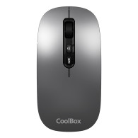 RATON COOLBOX INALAMBRICO W02 IA WHITE RECARGABLE TIPO-C MULTIDISPOSITIVO USB