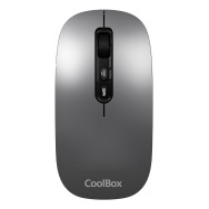 RATON COOLBOX INALAMBRICO W02 IA WHITE RECARGABLE TIPO-C MULTIDISPOSITIVO USB
