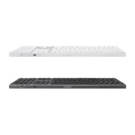 TECLADO COOLBOX INALAMBRICO ILUMINADO B431 RECARGABLE BT5.1 2.4G ALUMINIO BLANCO