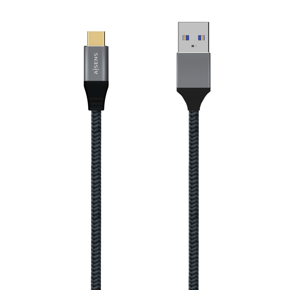 CABLE USB 3.1 GEN2 ALUMINIO 10GBPS 3A TIPO USB-CM-AM GRIS 2.0M AISENS A107-0633