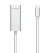 CONVERSOR USB 3.1 GEN1 USB-C ETHERNET GIGABIT RJ45 HEMBRA 15CM AISENS A109-0505