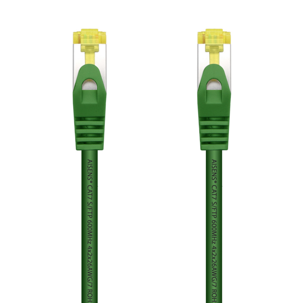 CABLE RED LATIGUILLO RJ45 LSZH CAT.7 SFTP AWG26 VERDE 0.25M AISENS A146-0480
