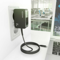 CARGADOR GaN 65W PD3.0 1XUSB-C 1.8M NEGRO AISENS ASCH-1PD65WL033-BK