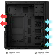 CAJA ATX COOLBOX A780 USB-C 3.2 GEN1 USBA (FUENTE BASIC500) COO-PCA780-1