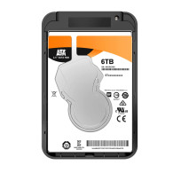 CAJA EXTERNA 2.5 9.5MM SATA A USB 3.0 USB3.1 GEN1 NEGRA AISENS ASE-2521B