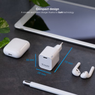 CARGADOR USB-C TOOQ PARED GAN USB-C PD 30W TQWC-GANPD30WT
