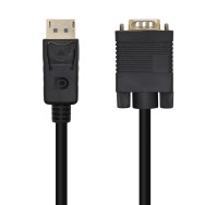 CABLE CONVERSOR DISPLAYPORT A VGA DPM-VGAM NEGRO 3.0M AISENS A125-0462