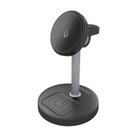 CARGADOR INALAM 3 EN 1 MOVIL APPLE WATCH AURICULA NEGRO AISENS ASCH-15W3WC066-BK