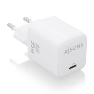 CARGADOR GaN 35W 1xUSB-C PD3.0 QC4.0 BLANCO AISENS ASCH-35W1P016-W