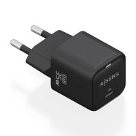 CARGADOR GaN 35W 1xUSB-C PD3.0 QC4.0 NEGRO AISENS ASCH-35W1P023-BK