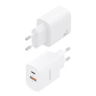 CARGADOR GaN 30W 1xUSB-C PD3.0 QC4.0 1xUSB-A QC3.0 BLANCO AISENS A110-0952