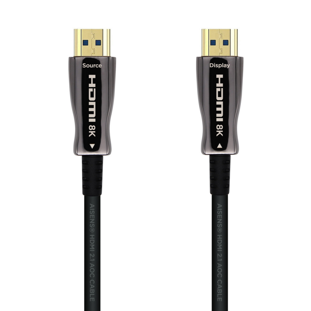 CABLE HDMI V2.1 AOC 8K60HZ 4K120HZ 4 4 4 48GBPS AM-AM NEGRO 40M AISENS A153-0520