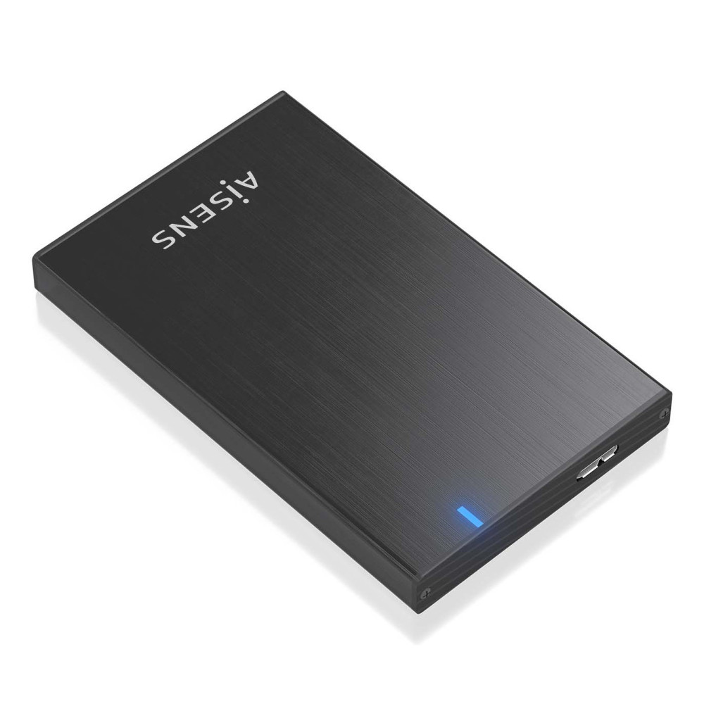 CAJA EXTERNA 2.5 9.5MM SATA A USB 3.0 USB3.1 GEN1 NEGRA AISENS ASE-2527B