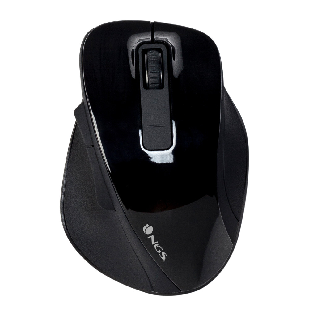 RATON NGS INALAMBRICO BOW USB NEGRO