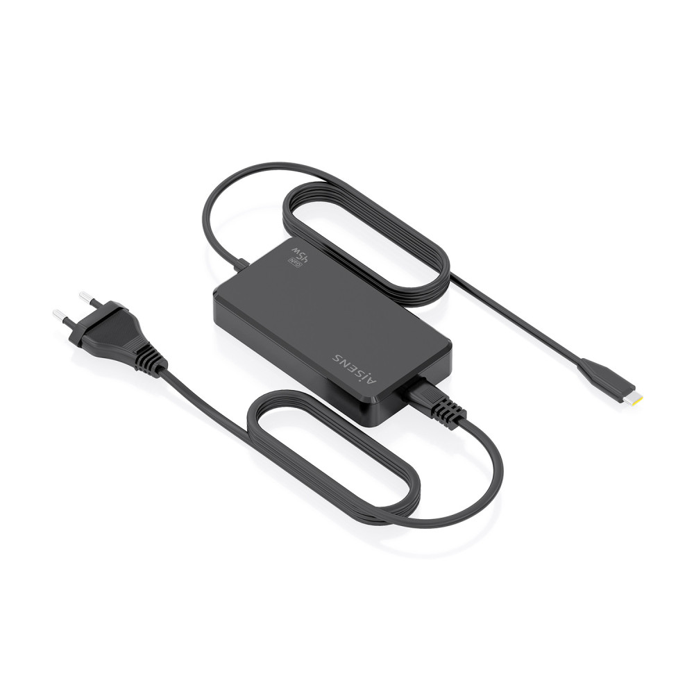 CARGADOR DE SOBREMESA GaN 45W PD3.0 1XUSB-C 1.8M NEGRO AISENS ASCH-1PD45D067-BK