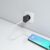CARGADOR GaN 20W 1xUSB-C PD3.0 NEGRO AISENS A110-0939