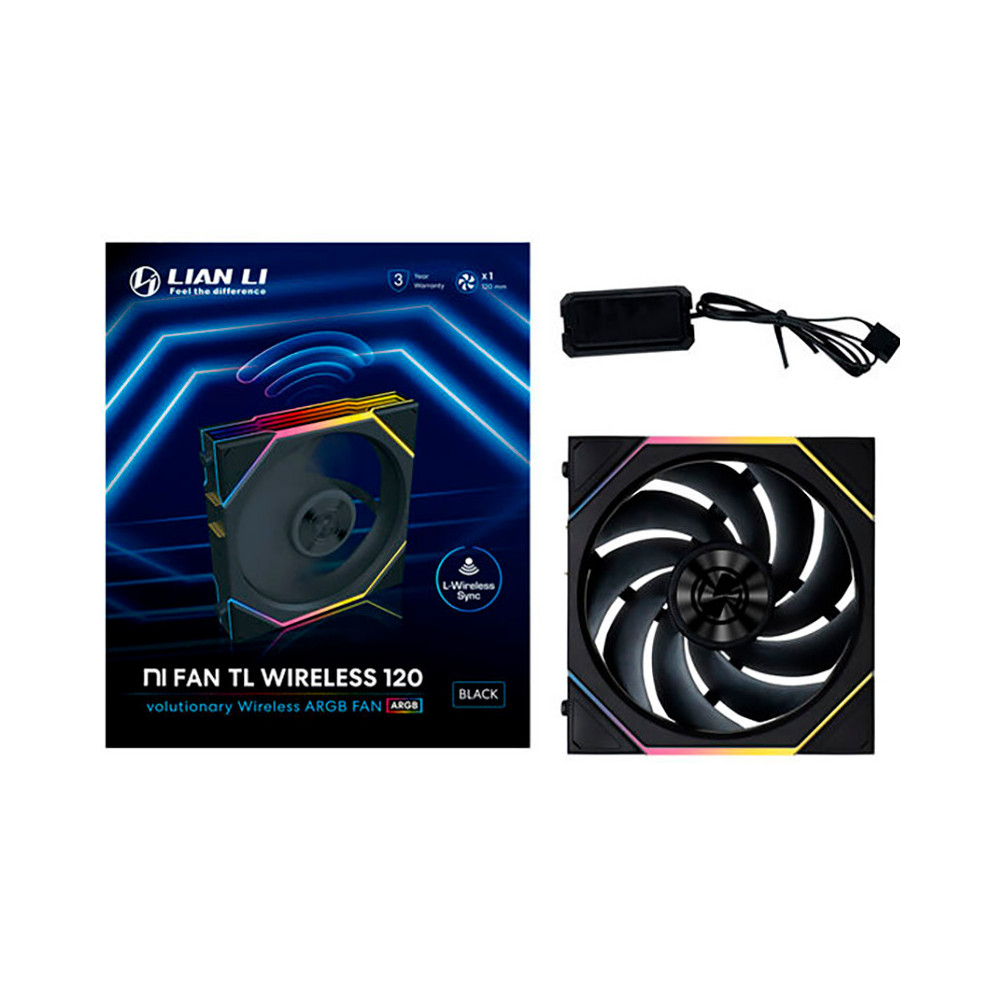 VENTILADOR LIAN LI UNI FAN TL 120 WIRELESS ARGB 120mm NEGRO