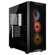 CAJA ATX SEMITORRE CORSAIR 3200D RS ARGB CRISTAL TEMPLADO NEGRA