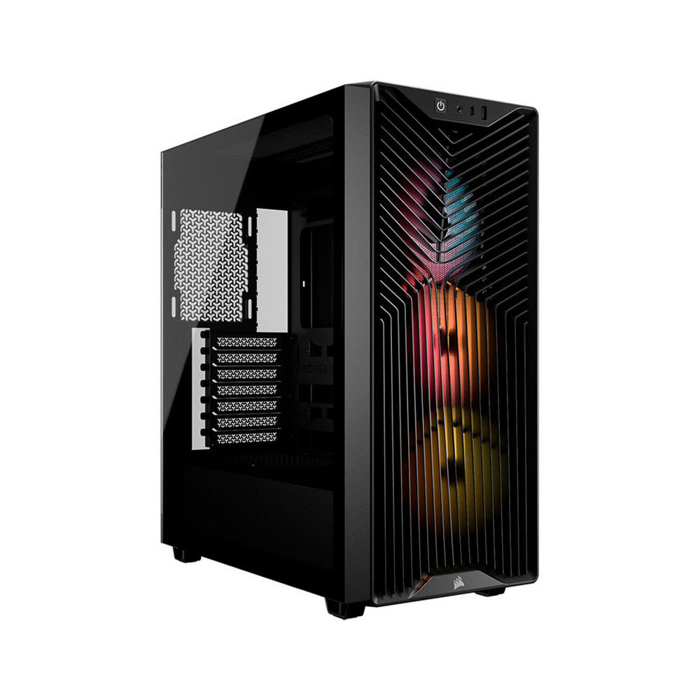 CAJA ATX SEMITORRE CORSAIR 3200D RS ARGB CRISTAL TEMPLADO NEGRA