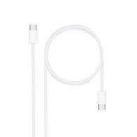 CABLE USB-C 2.0 60W 3A USB-C M-USB-C M 2 M NANOCABLE 10.01.6002-CO