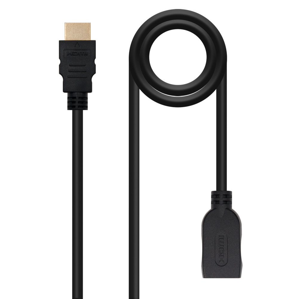 CABLE HDMI PROLONGADOR V2.0 AM-AH NEGRO 3.0 M NANOCABLE 10.15.1013