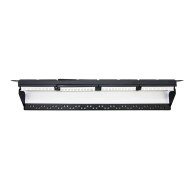 PANEL DE PARCHEO 24 PUERTOS CAT.6A UTP 19 1U NEGRO NANOCABLE 10.21.4124