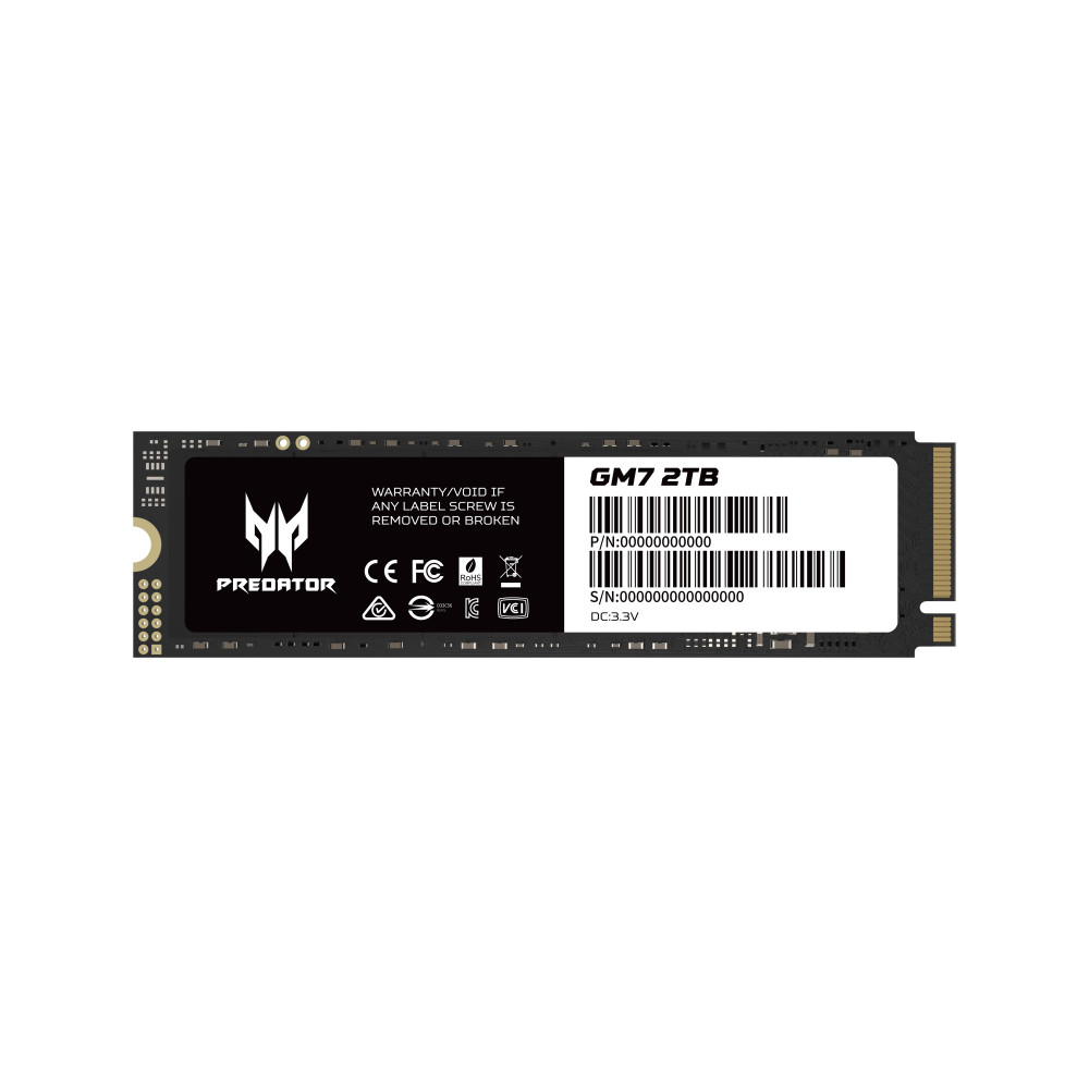 HD SSD 2TB ACER PREDATOR M.2 PCIE GEN4 NVMe GM7 BL.9BWWR.119