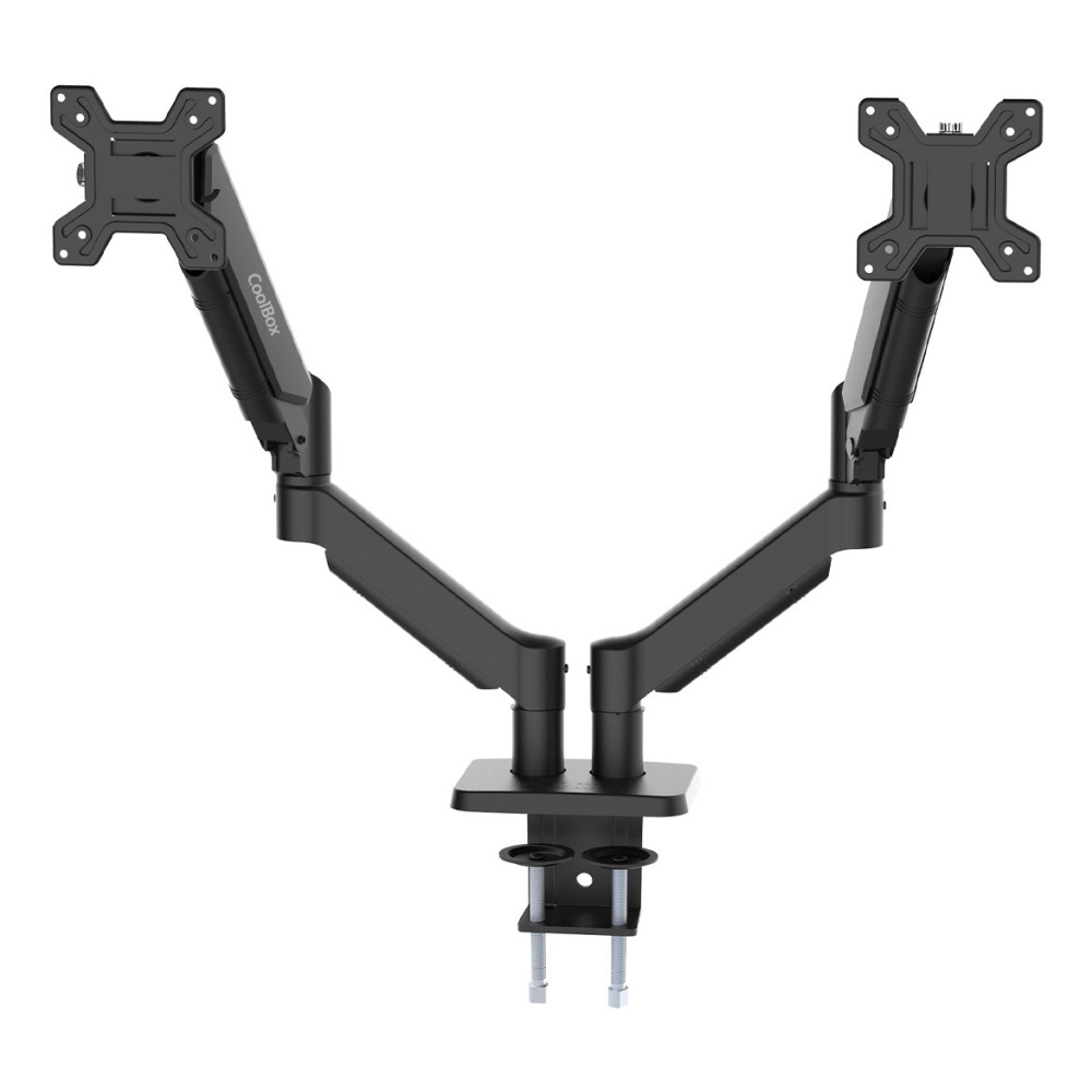 SOPORTE MESA GIRA INCL MONITOR TV 8KG 2 BRAZOS 17-32 NEGRO COOLBOX COO-SOP-M02D