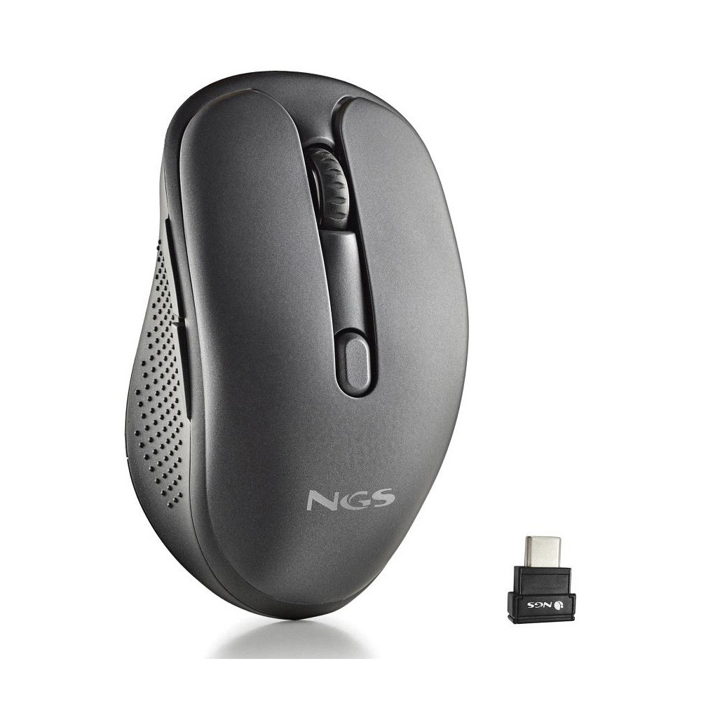 RATON NGS INALAMBRICO EVOJOT BLACK RECARGABLE MULTIMODO NEGRO USB-C